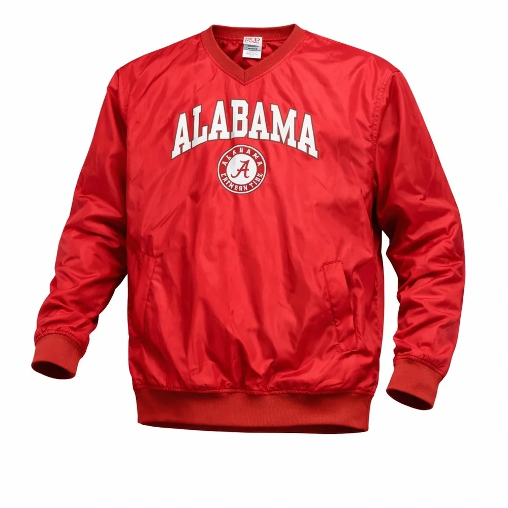 Vintage Red Oak Alabama Crimson Tide Men’s Red Windbreaker Jacket Size L - Picture 1 of 7